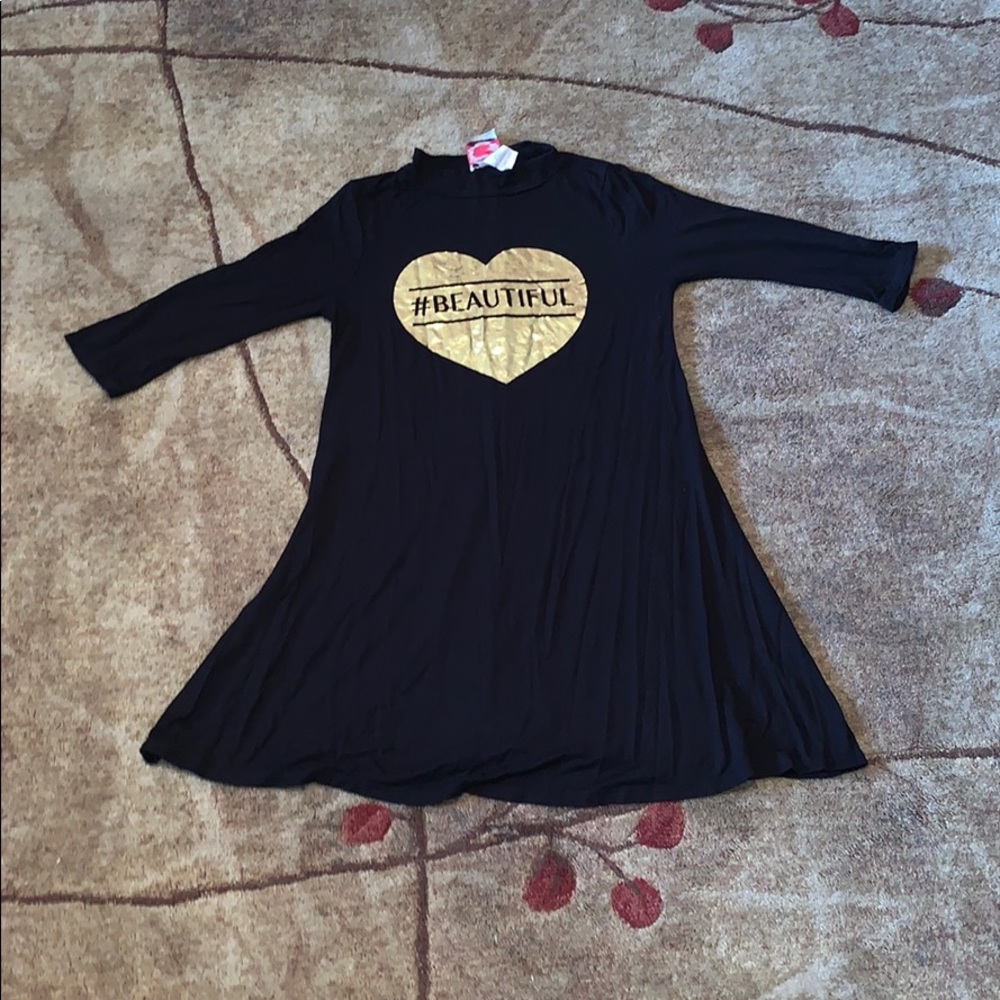 Beautiful Black and Gold Long Shirt